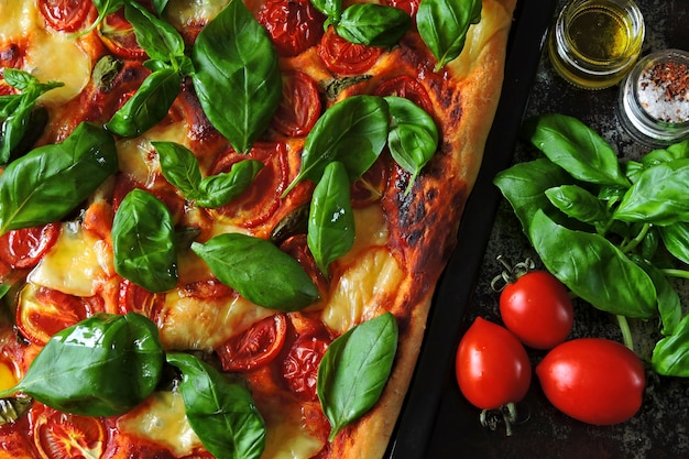 Caprese pizza. Keto diet. Keto pizza.