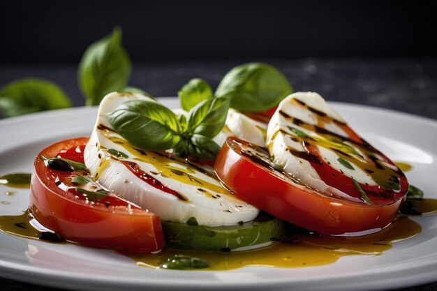 Foto insalata di caprese da vicino