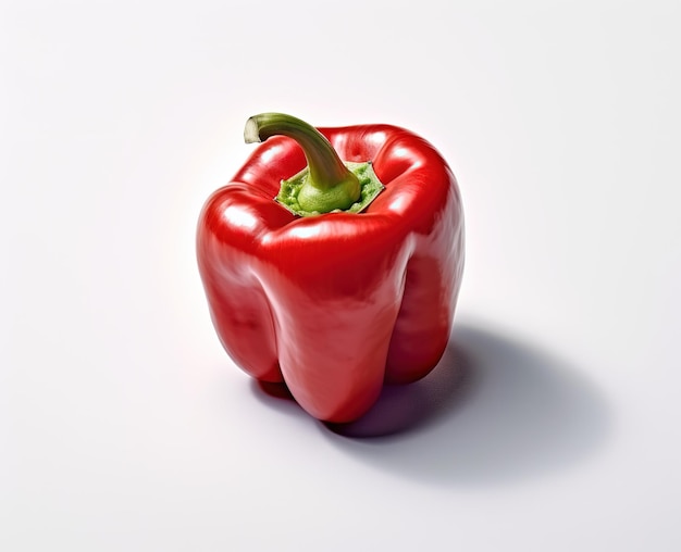 색 배경에 고립 된 capsicum