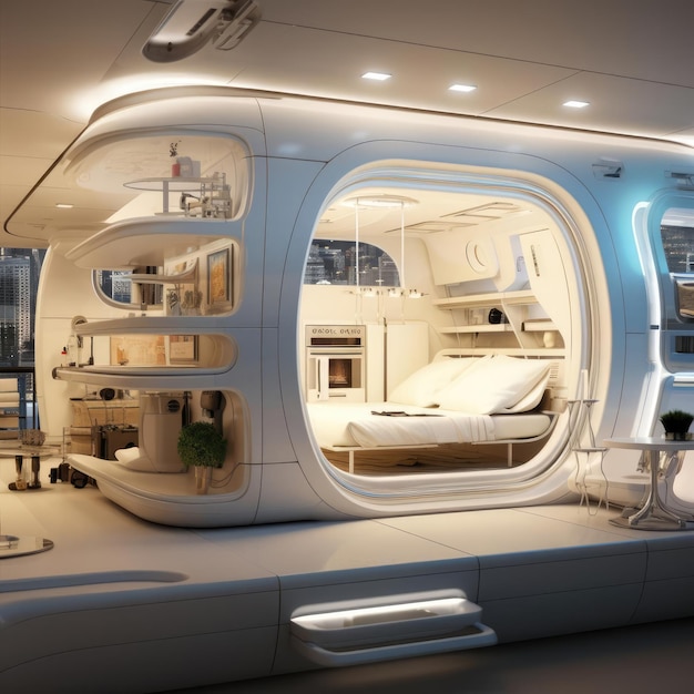 Capsule-appartement met hoge technologie