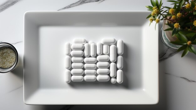 Capsule medicine vitamin photo realistic AI generated