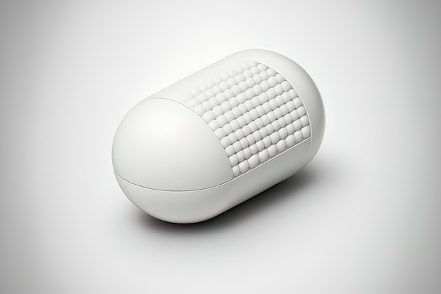 Capsule omhulde tablet Pil capsule op een witte achtergrond