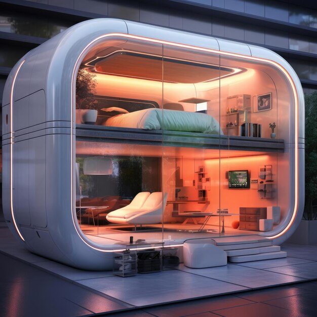 Capsule type apartment high technology