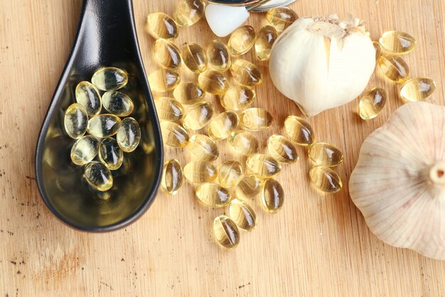 capsules of garlic oil