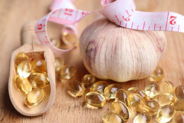 capsules of garlic oil