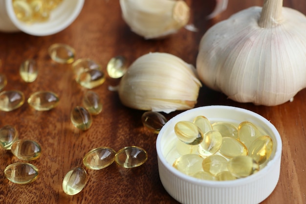 capsules of garlic oil