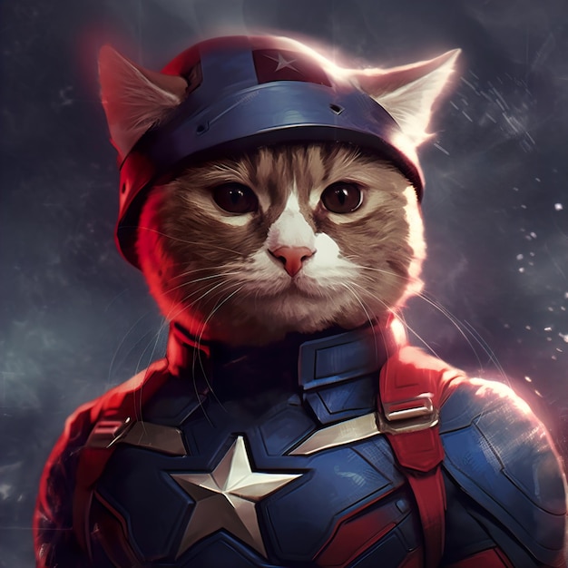 Captain america cat