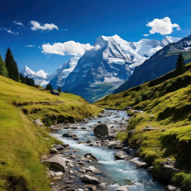 Captivated by breathtaking mountain landscape