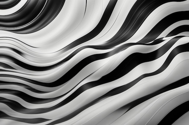 Photo a captivating abstract background wavy lines rendered in a painterly style