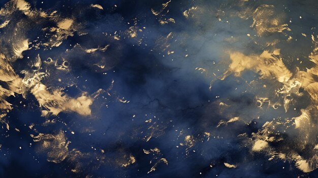 Photo captivating abstract pattern featuring swirling nebula patterns in a mesmerizing palette of stellar gold and deep space navy this celestial design adds a touch of celestial elegance to your projects