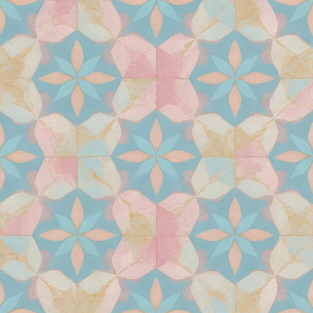 Photo a captivating abstract pattern with a gentle soothing blend of pastel colors