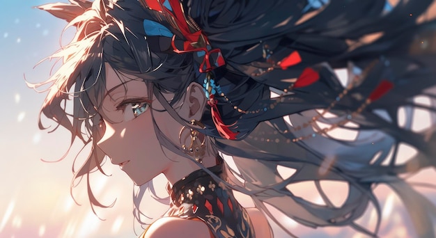 Captivating Anime Girl A Vision of Beauty