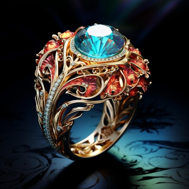Premium AI Image  Captivating Artistic Transformation of Jewelry and 