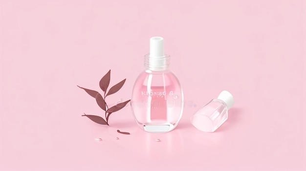 Captivating Artistry of Cosmetic Oil in a Bottle with Precise Pipette