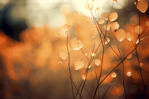 Captivating autumnal bokeh immersive petzval lens backgrounds in a striking 32 aspect ratio