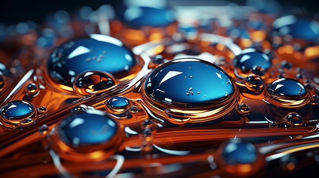 captivating bubble spheres HD 8K wallpaper Stock Photographic Image