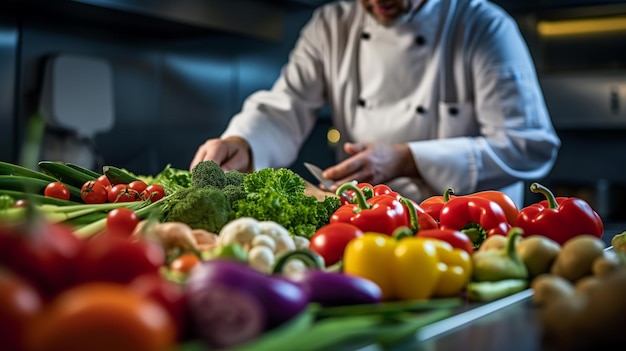 Captivating_Chef_Chopping_Vegetables_Photograph