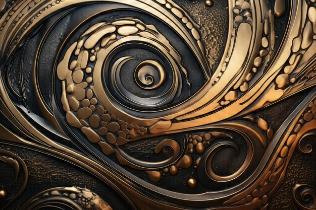 Captivating CloseUp Abstract Metal Background Photo