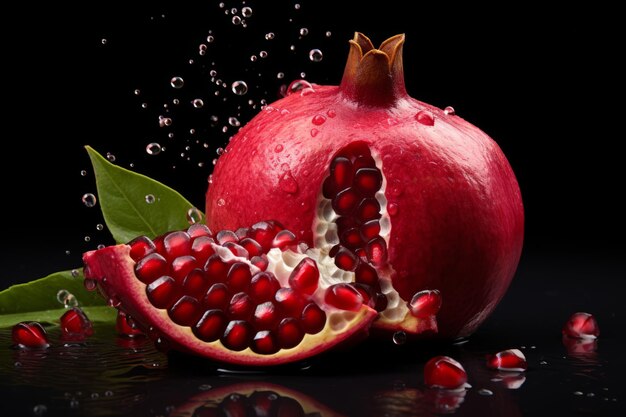 Captivating closeup exploring the intricacies of a pomegranate fruit ar 32