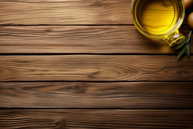 A captivating composition of olive oil with rustic charm on a background offering ample copy space