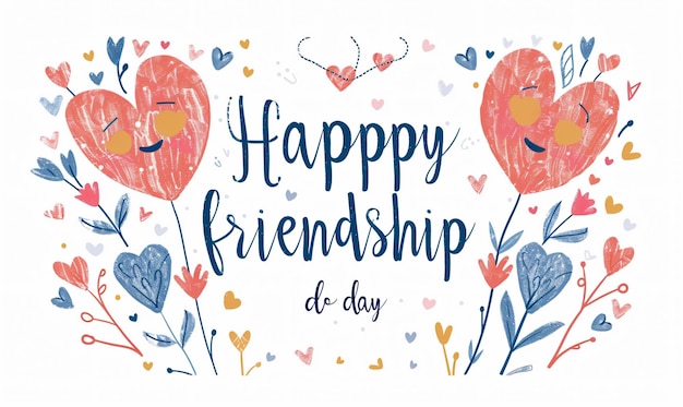 Photo captivating connections mastering the art of friendship day illustrations
