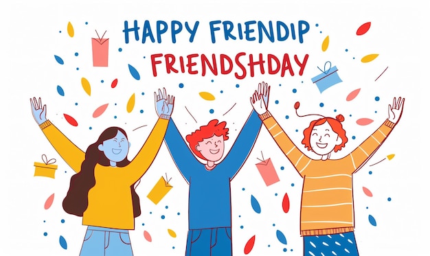 Captivating Connections Mastering the Art of Friendship Day Illustrations