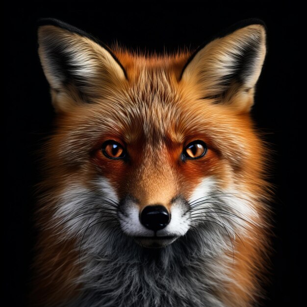 Captivating and Cunning The Mesmerizing Look of the Fox's Face