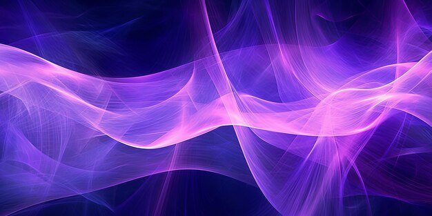 Captivating digital background featuring abstract lines in neon purple and gray creating a visually striking and futuristic design that blends vibrant colors with a modern aesthetic generative ai