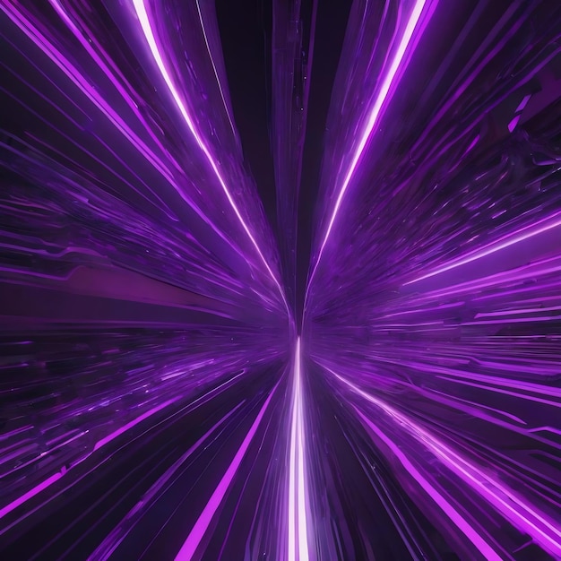 Captivating digital background featuring abstract lines in neon purple and gray creating a visually