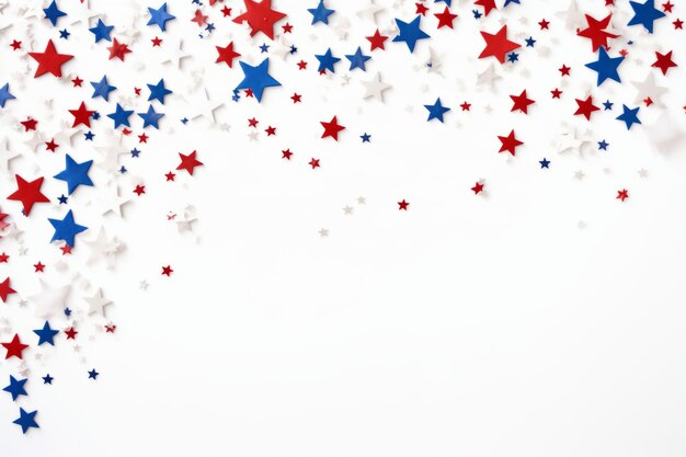 Captivating Display 4th of July American Independence Day Decorations Embracing Stars Confetti in