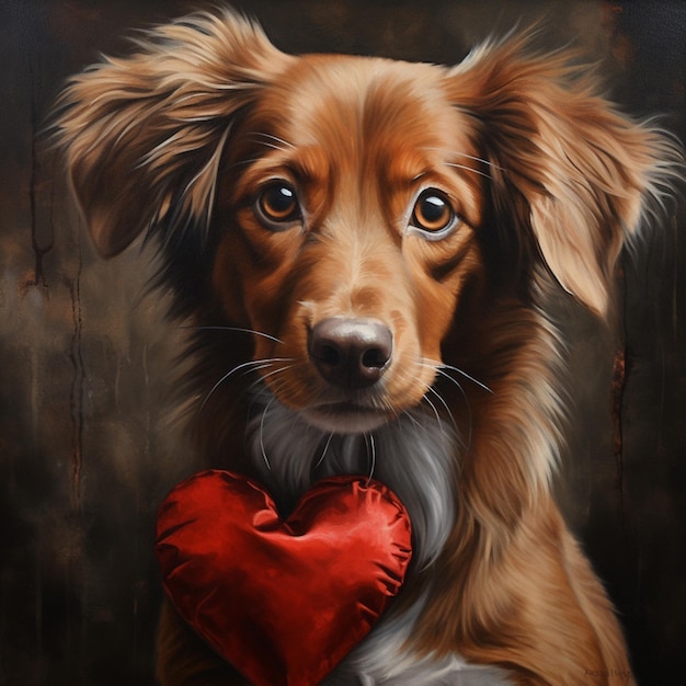 A captivating dog capturing hearts