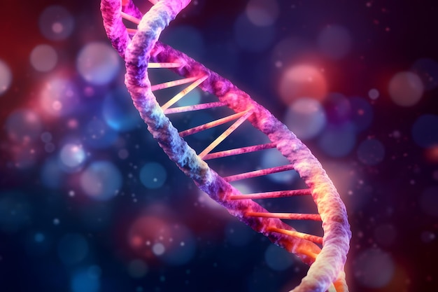 Captivating Double Helix DNA's Mystery in a Photo