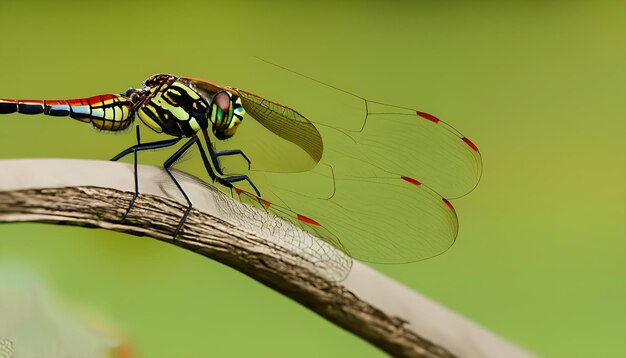 Captivating Dragonfly Insect View in Ample Copy Space Stunning 16k Resolution