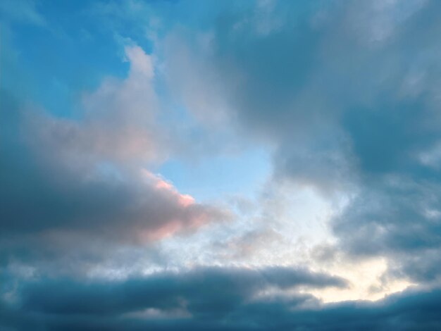 Captivating dreamy sky Breathtaking natural background concept Beautiful clouds with subtle sun light