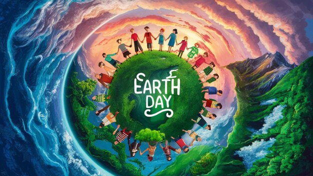captivating Earth Day illustration