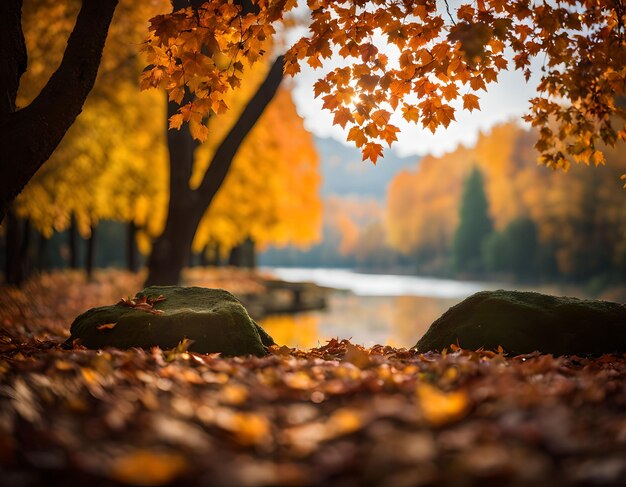 Captivating Falling Leaves