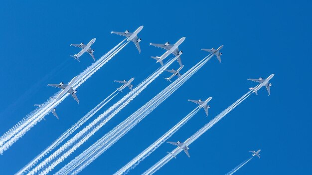 Captivating Flight Patterns in the Sky