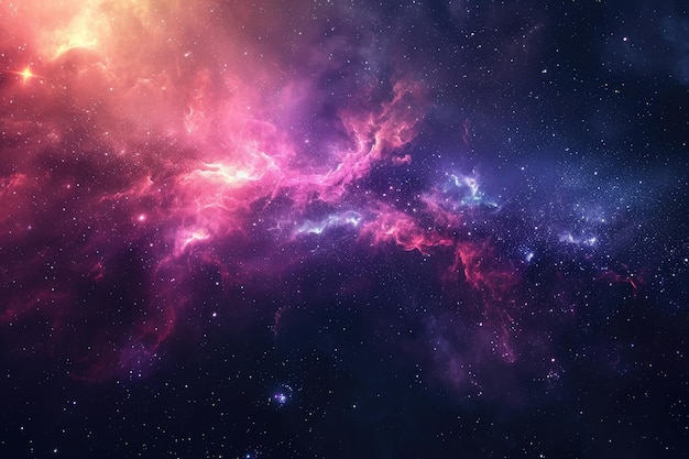 Captivating galaxy display in colorful form