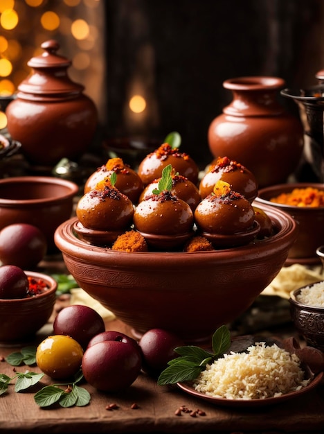 Captivating Gulab Jamun Delight in Clay Pot