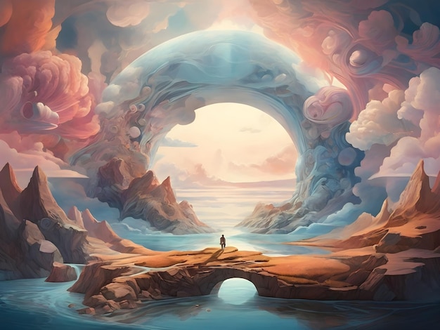 Captivating Illustration of an Eternal Landscape