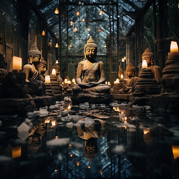 Foto immagine accattivante di un buddha