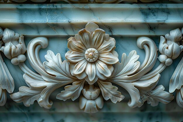 Photo a captivating image of intricate architectural ornamentation creating an optical illusion