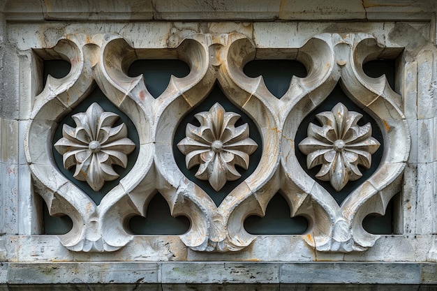 Photo a captivating image of intricate architectural ornamentation creating an optical illusion