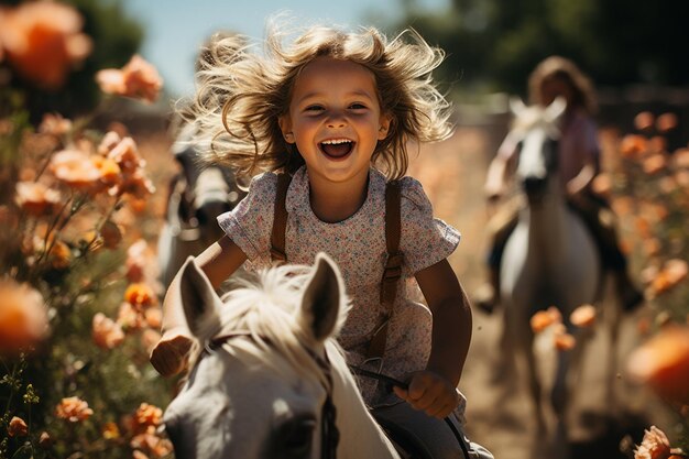 Captivating images of children at playfilled with joy