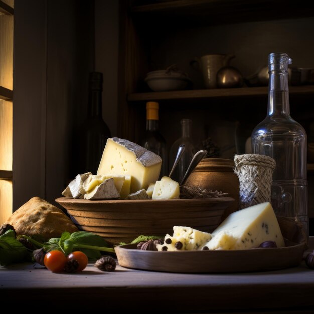 Foto affascinanti delizie italiane un viaggio in una cucina autentica