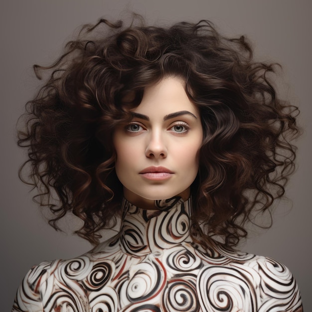 Photo the captivating journey of neri oxman a beautiful and intelligent character in caricature from hea