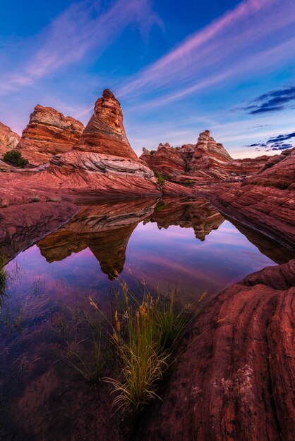 Photo captivating landscape of navajo buttes arizona