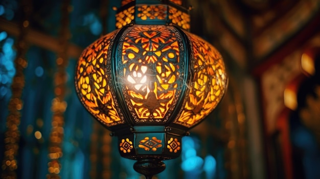 A captivating lantern background