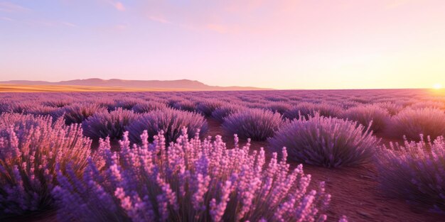 Captivating lavender field stretches before you