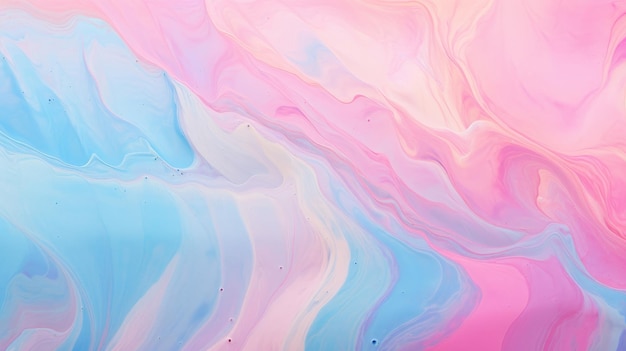 A captivating liquid marbling paint texture background featuring soft pastel hues